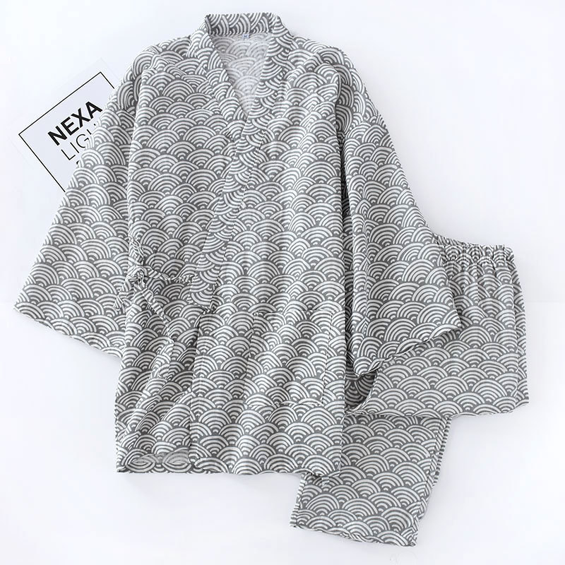 Summer Thin Long-sleeve And Long-pants Kimono