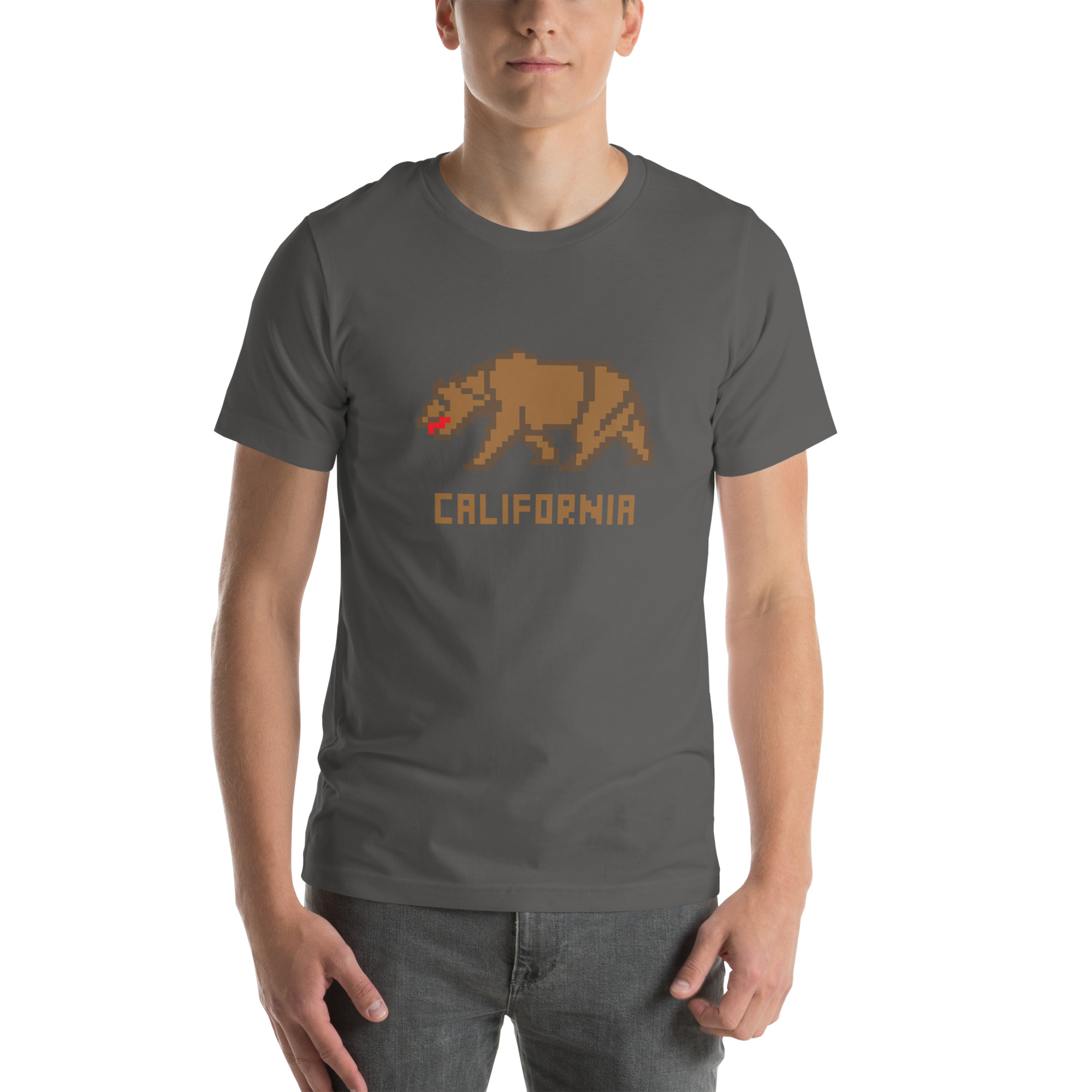 California Bear Pixelated Pixel Art Unisex t-shirt - Image 9