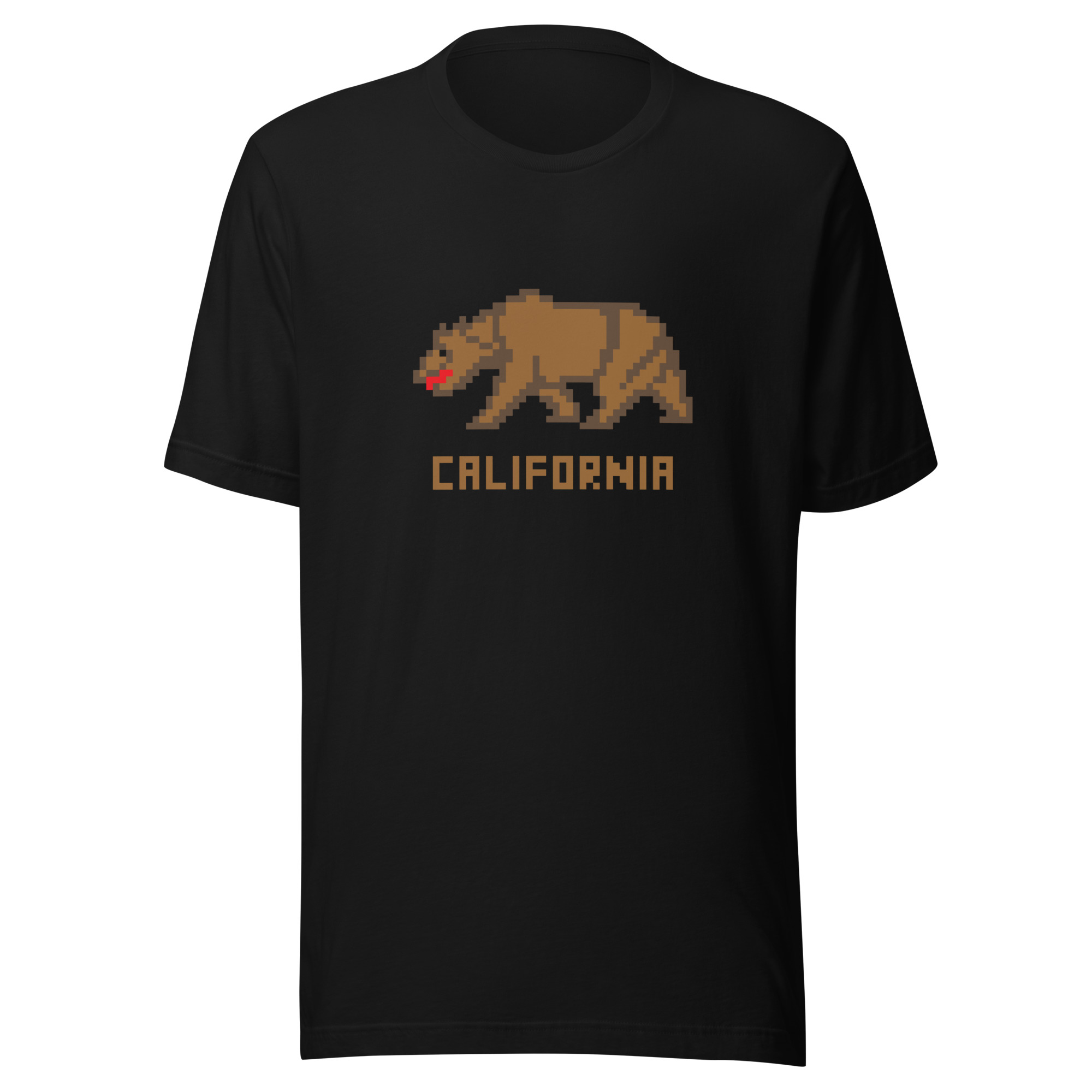 California Bear Pixelated Pixel Art Unisex t-shirt
