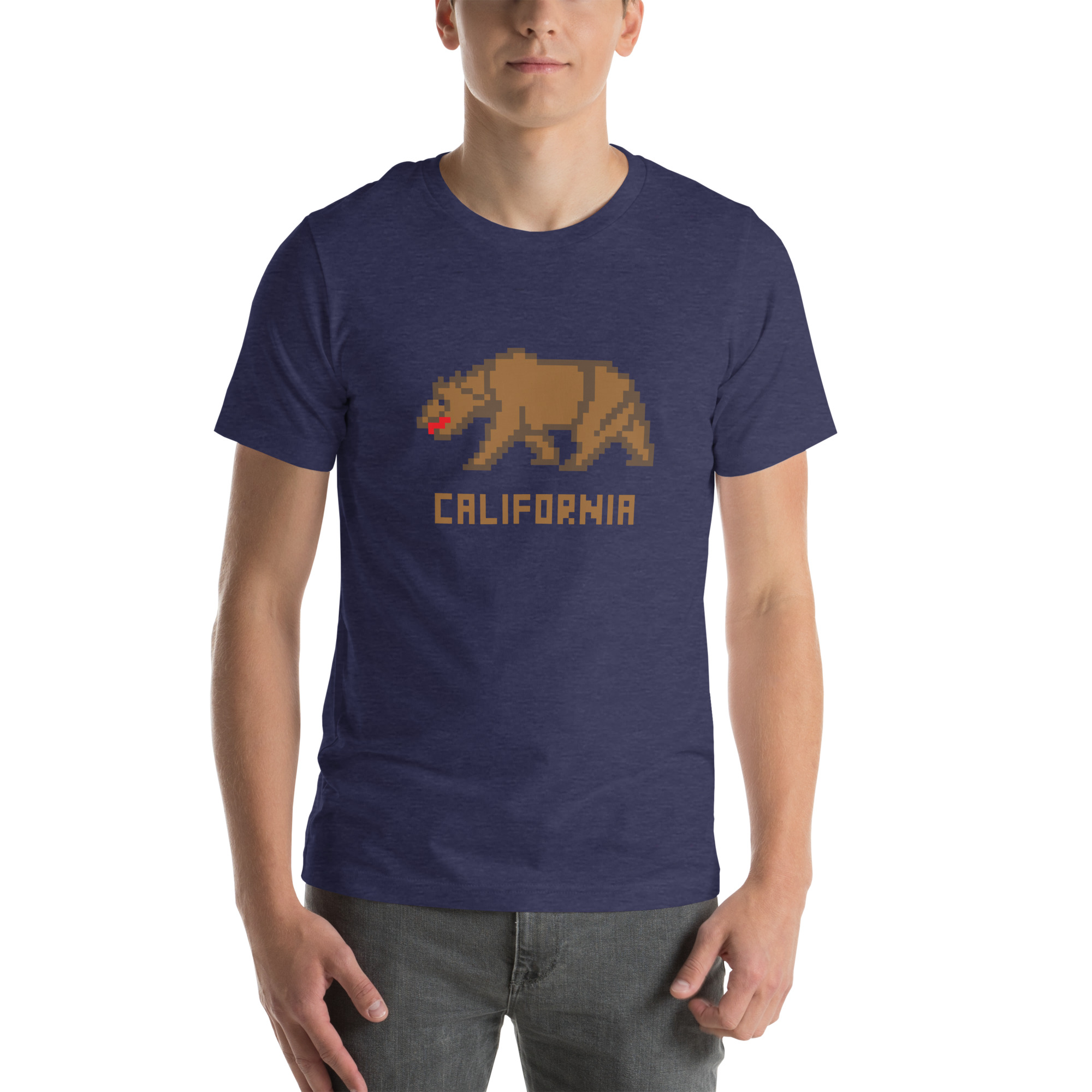 California Bear Pixelated Pixel Art Unisex t-shirt - Image 6
