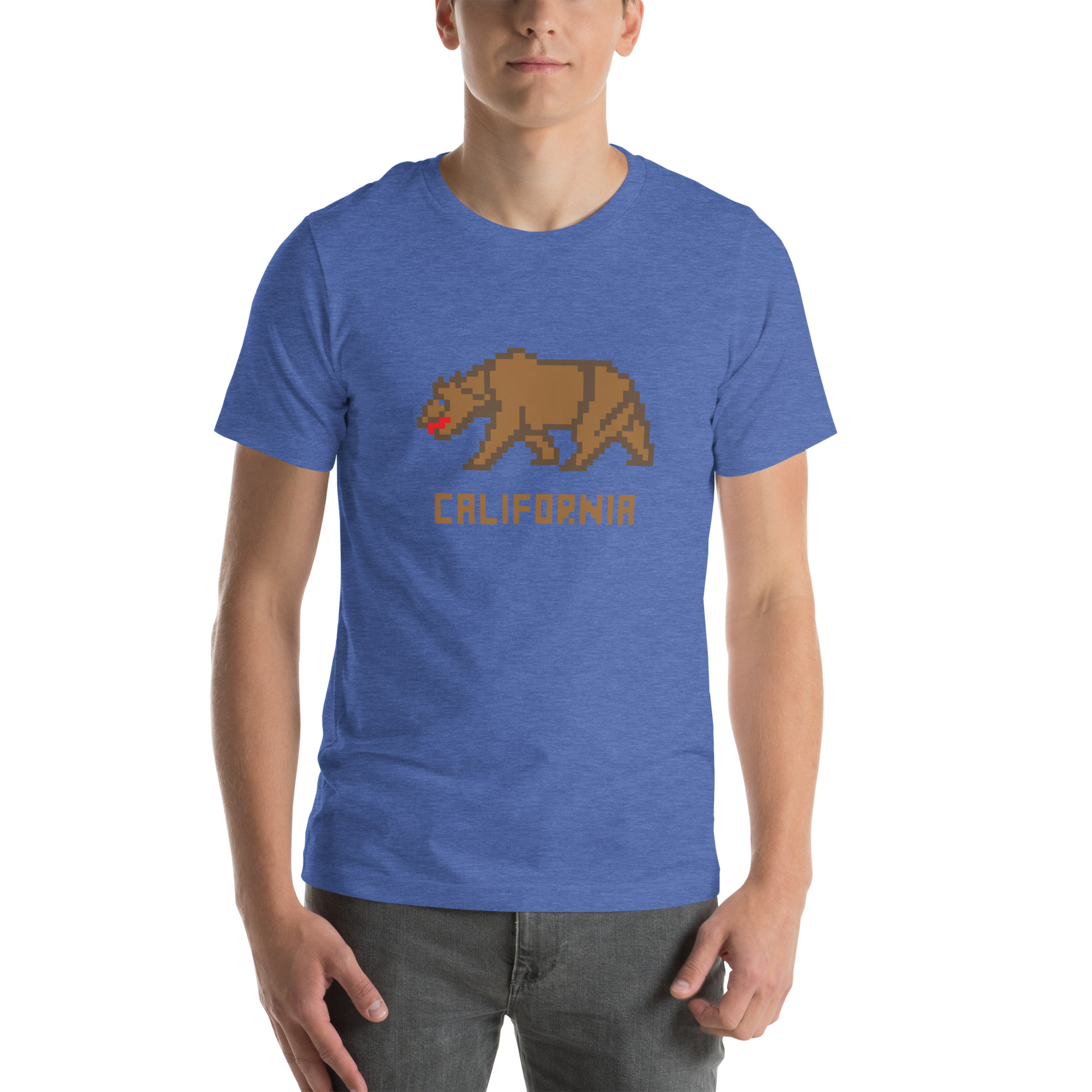 California Bear Pixelated Pixel Art Unisex t-shirt - Image 10