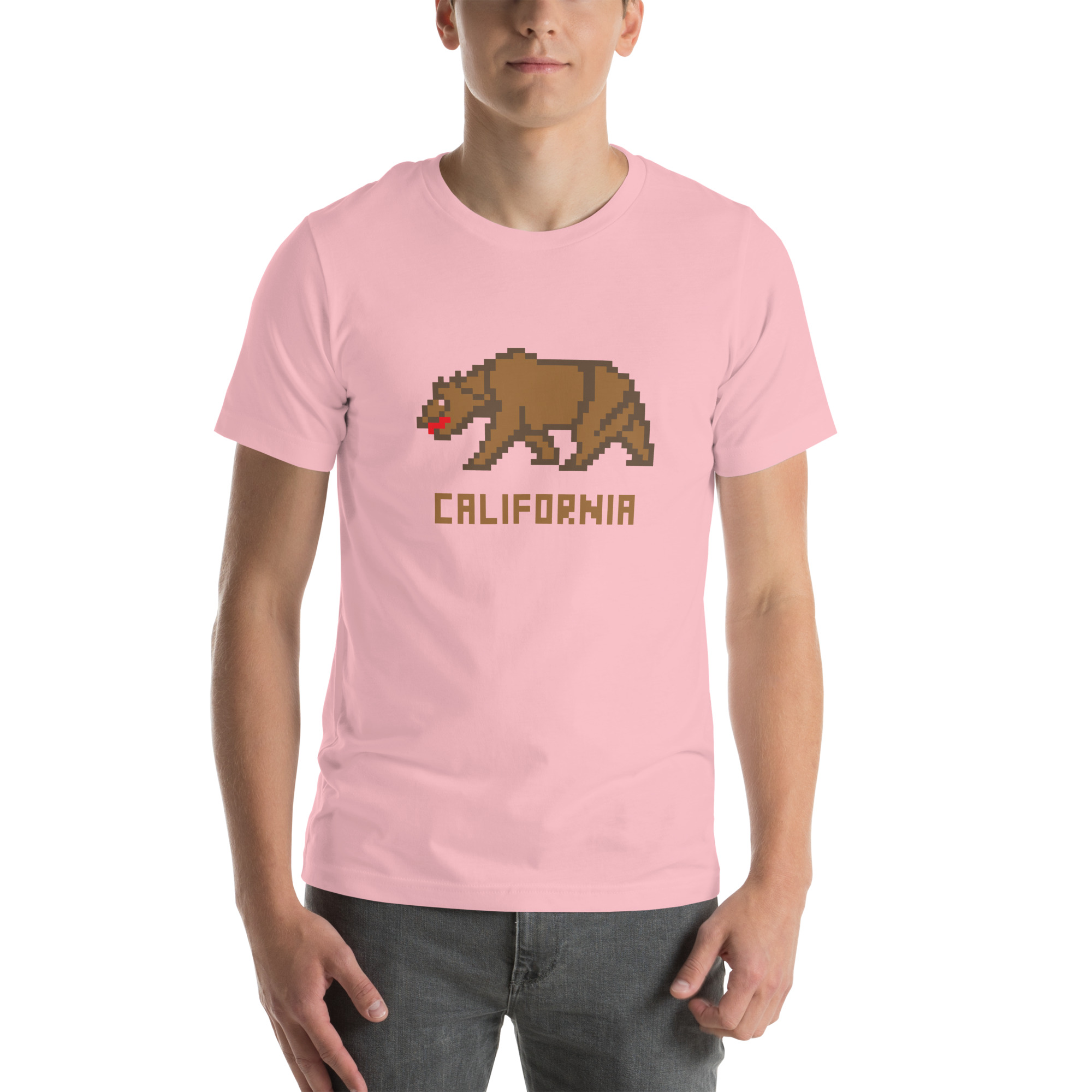 California Bear Pixelated Pixel Art Unisex t-shirt - Image 11