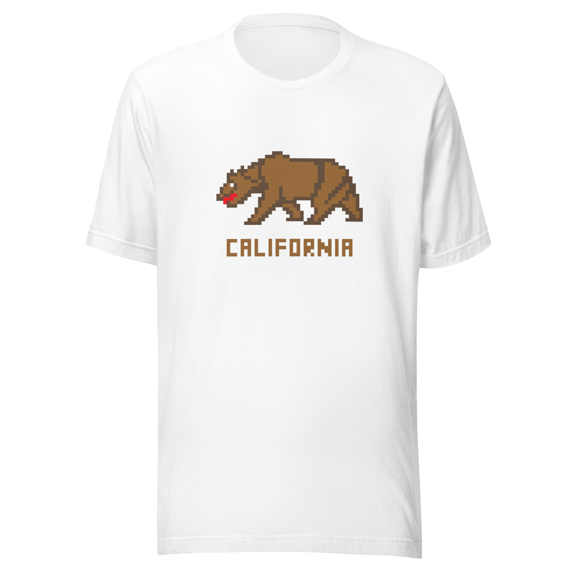 California Bear Pixelated Pixel Art Unisex t-shirt