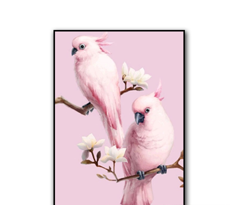 Rubik’s Cube Round Diamond Parrot Diamond Painting Living Room Bedroom Brick Hot Decorative Painting