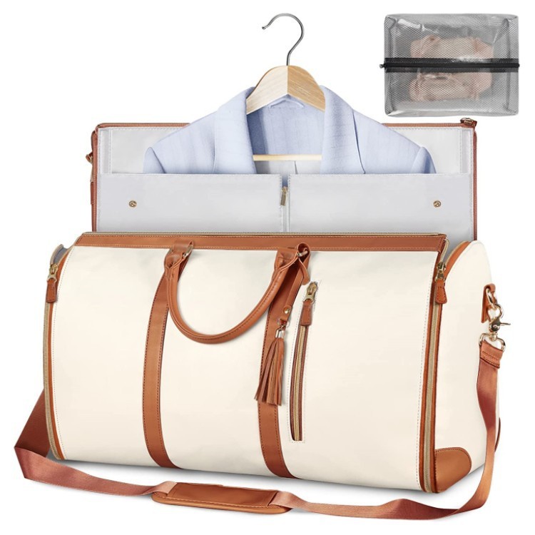 Large Capacity Travel Duffle Bag Women’s Handbag Folding Suit Bag Waterproof Clothes Totes