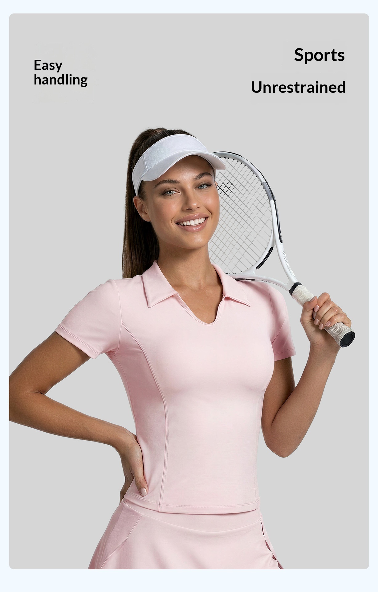 Women’s Solid Color Polo Collar Sports Short-Sleeve T-Shirt, Slim Fit Figure-Flattering Yoga Top