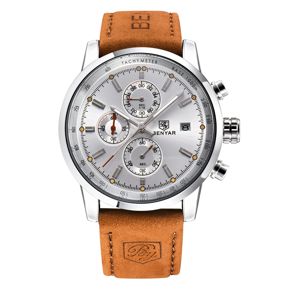 Fashion Casual Watch Mens Watches Men Luxury Brand Quartz Watch Business Leather Men's Watches Clock - Image 3