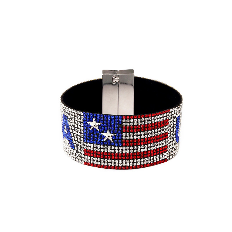 USA American Hot Rhinestone Bracelet Bracelet - Image 5