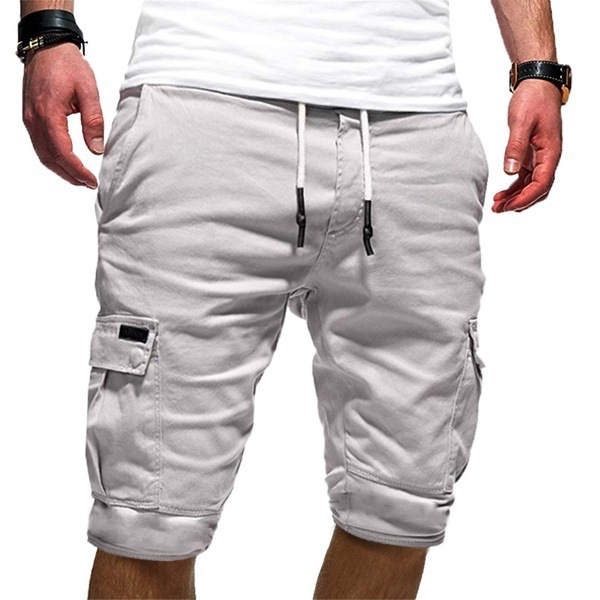 Men Casual Jogger Sports Cargo Shorts Military Combat Workout Gym Trousers Summer Mens Clothing - Image 3