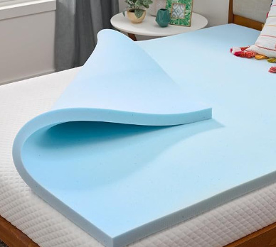 Solid Color Memory Foam Mattress Cover - Image 3