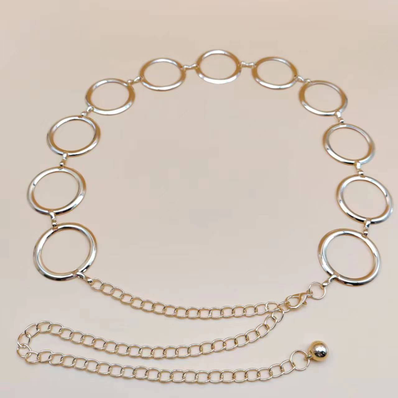 European And American-style Metal Ring Waist Chain Fashionable And Minimalist - Image 3
