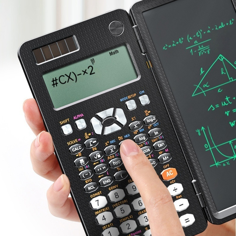 2 In 1 Foldable Scientific Calculators Handwriting Tablet Learning Function Calculator Foldable Desk Scientific Calculators - Image 4