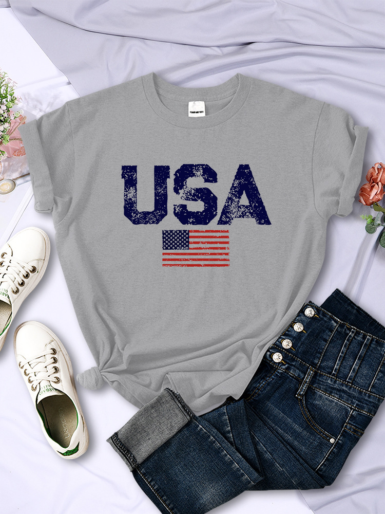 American Letters American Stars And Stripes Printed Women’s T-shirt