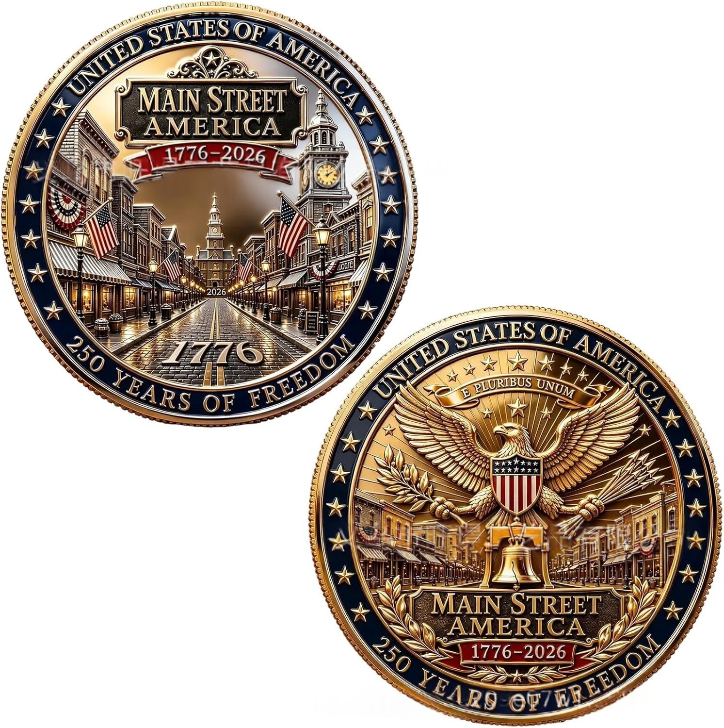 American Main Street Anniversary Coin American Main Street Commemorative Coin