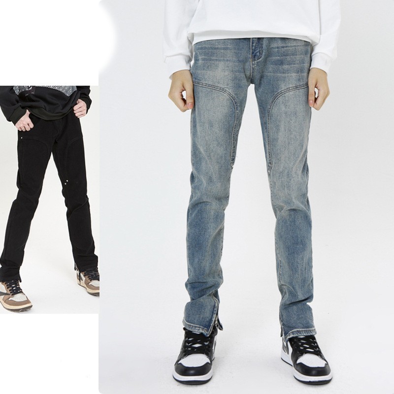 American High Street European And American Straight-leg Pants