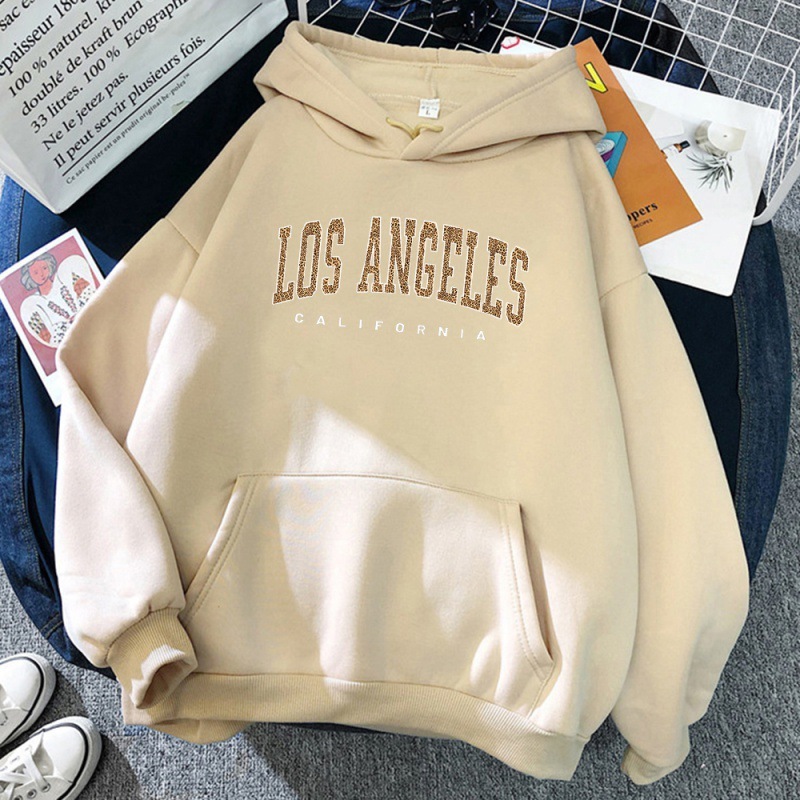 Los Angeles, California Usa City Leopard Hoodie - Image 9
