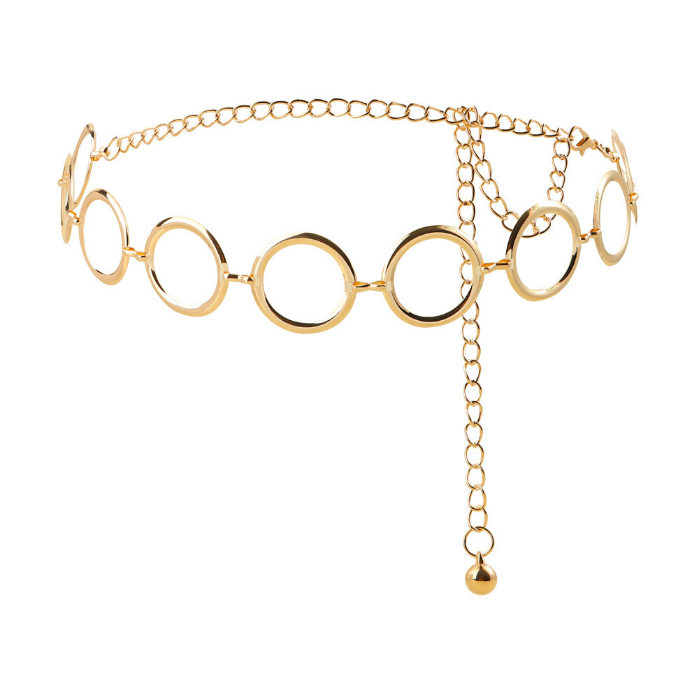 European And American-style Metal Ring Waist Chain Fashionable And Minimalist - Image 5