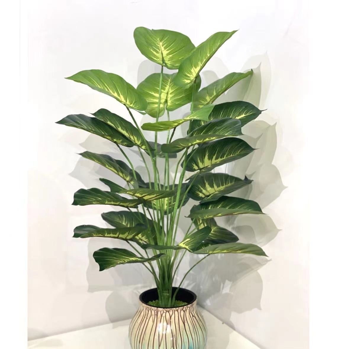 Simulation Green Plant 12-24 Head Beam Round Back Of Turtle Wall Decoration Garden - Image 5