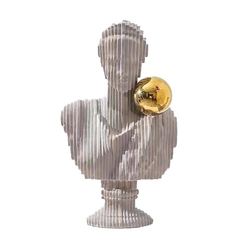 Modern Light Luxury Cut Female Character Art Sculpture Crafts Ornaments