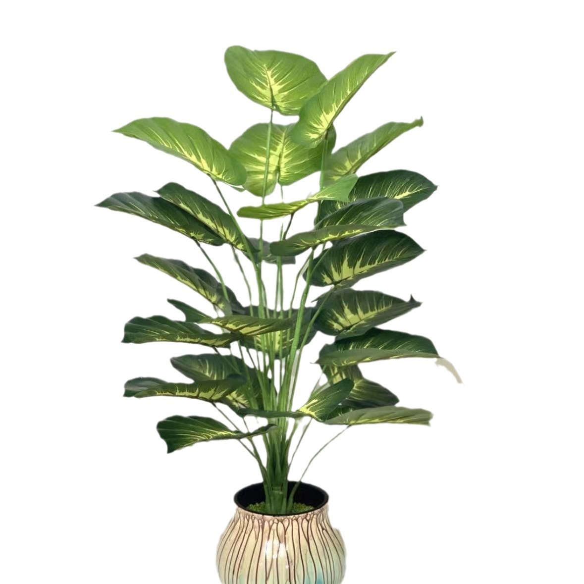 Simulation Green Plant 12-24 Head Beam Round Back Of Turtle Wall Decoration Garden - Image 9