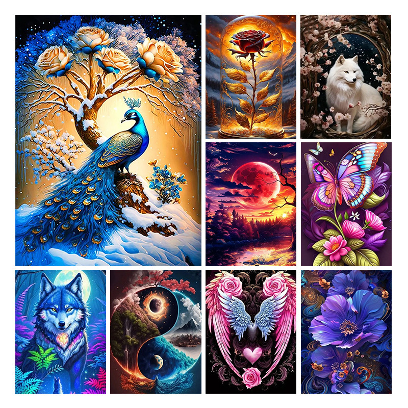 Animal Diamond Painting Handmade Landscape Painting - Image 5