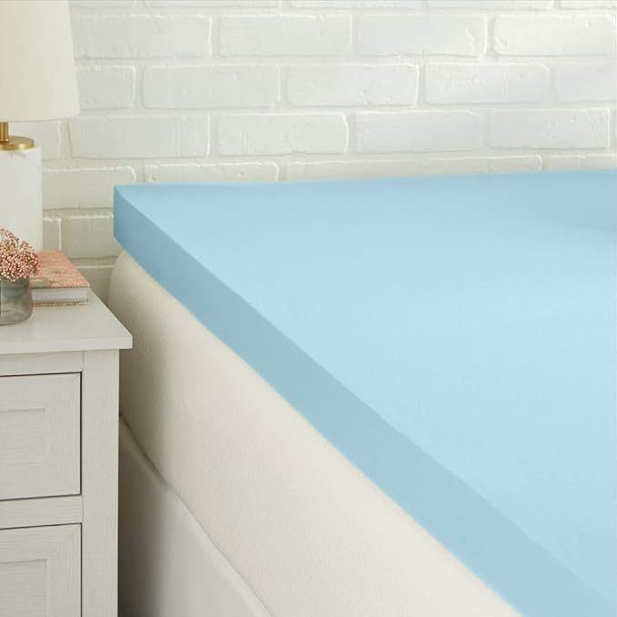 Solid Color Memory Foam Mattress Cover