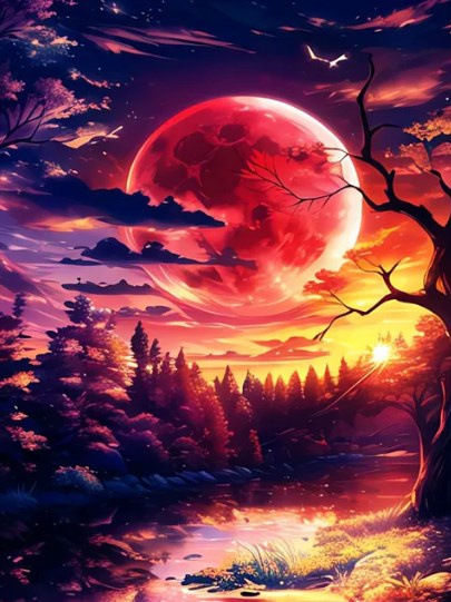 Animal Diamond Painting Handmade Landscape Painting - Image 7