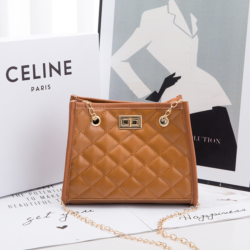 Mini Chain Shoulder Bags Rhombus Sewing Small Square Bags For Women - Image 7
